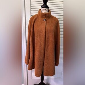 Apt. 9 Warm Tobacco Faux Fur Teddy Cape